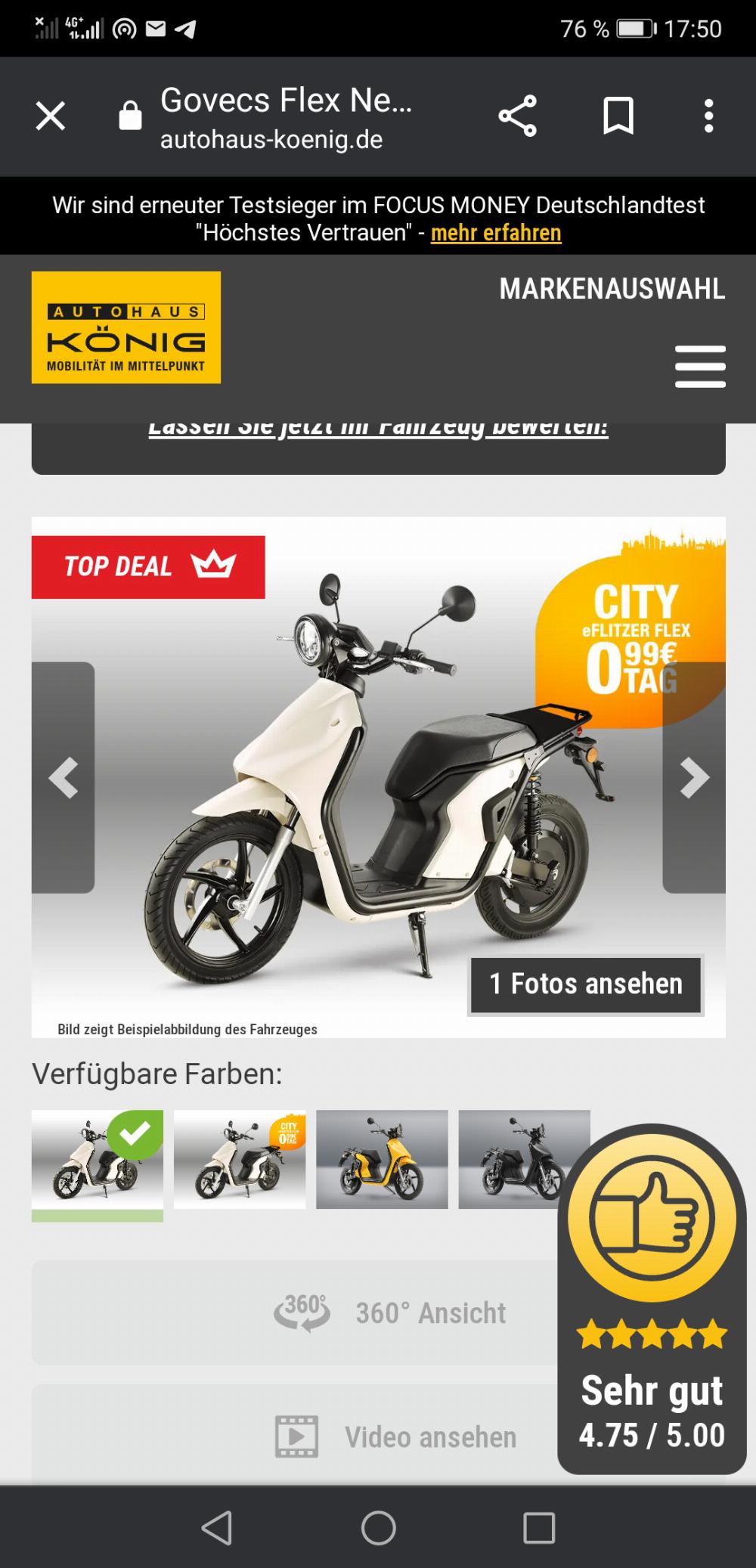 Motorrad verkaufen Andere Govecs Flex L1e Elektroroller  Ankauf